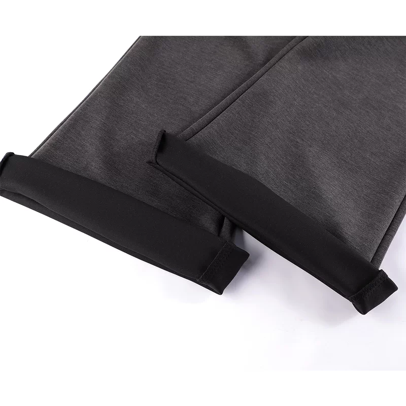 Elastic Flare Pants with Draped Overlay Waist 4