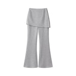 1627207:28332,6178240139091,1627207:28332,6178240139093,1627207:28332,6178240139092,6178240139091,6178240139093,6178240139092, Elastic Flare Pants with Draped Overlay Waist