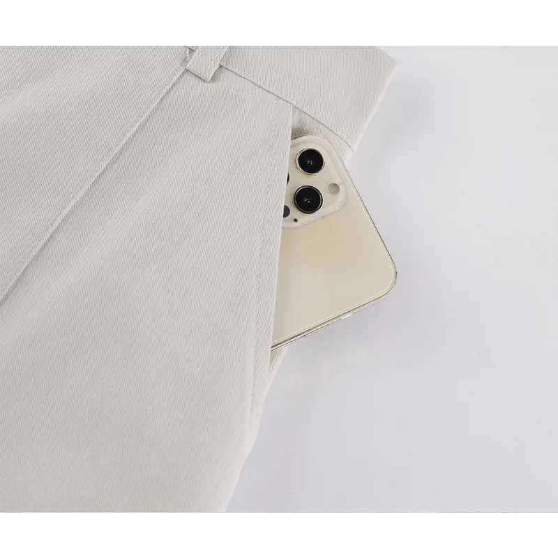 High-Waisted Wide-Leg Elastic Waist Pants 3