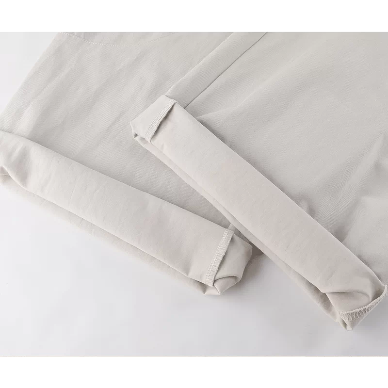 High-Waisted Wide-Leg Elastic Waist Pants 4