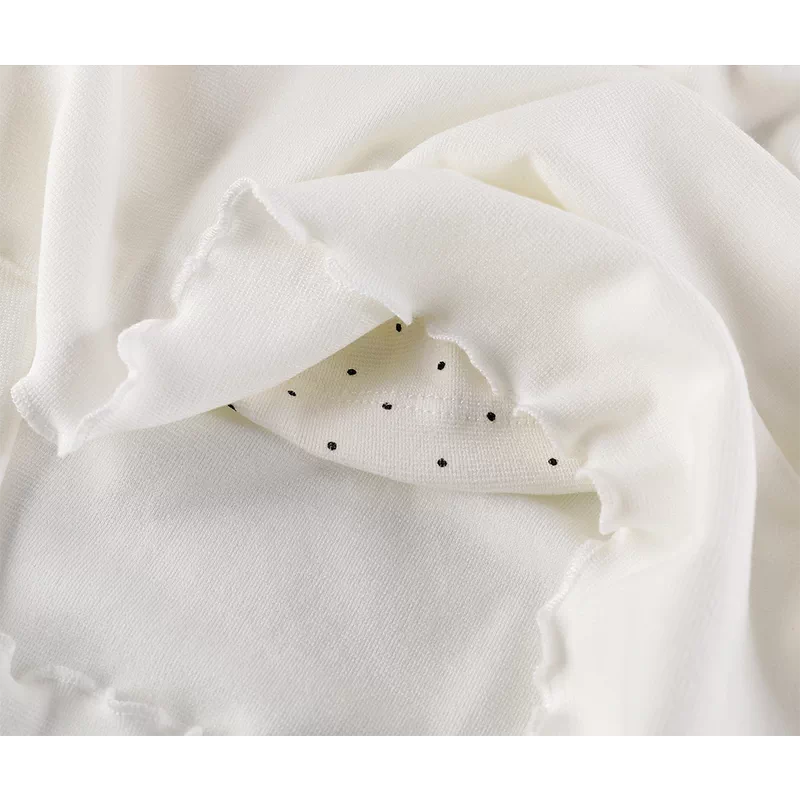 Ruffled Cowl Neck Faux Two-Piece Long Sleeve Top 3