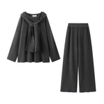 1627207:28334,6178855463183,1627207:28334,6178855463184,1627207:28334,6178855463185,6178855463183,6178855463184,6178855463185, Knit Top and Wide-Leg Pants Lounge Set