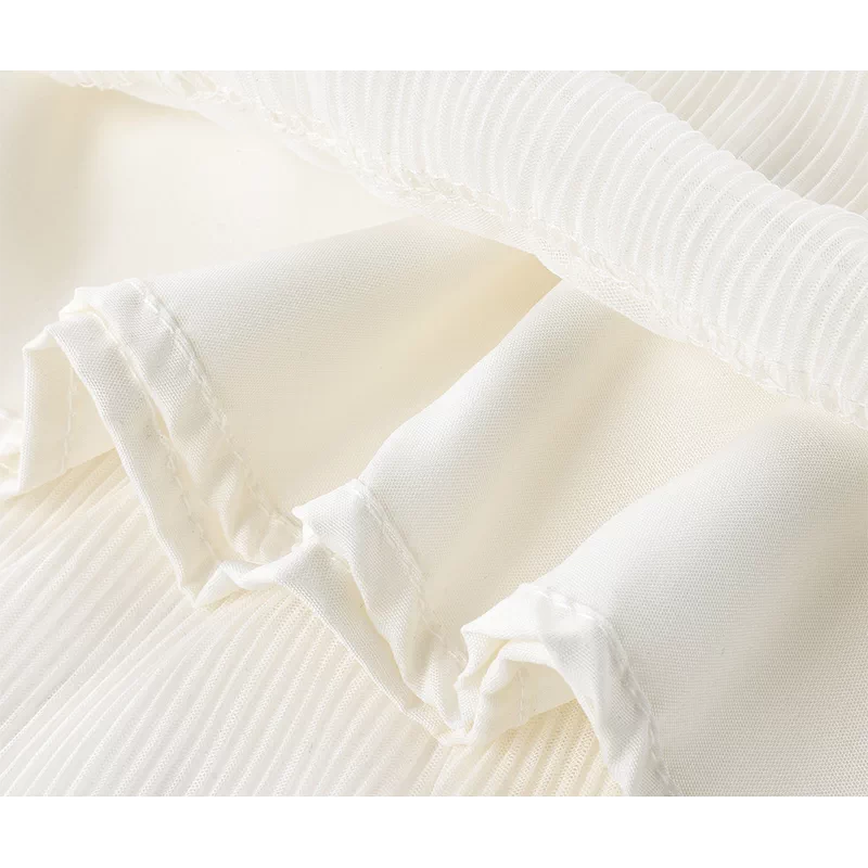 High-Waisted Tiered A-Line Lace Midi Skirt 4