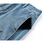 High Waisted Graffiti Wide Leg Denim Pants 3