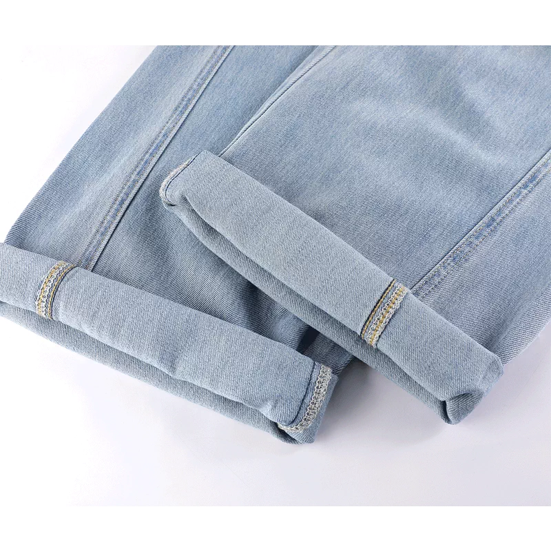 High-Waisted Wide-Leg Denim Pants 4