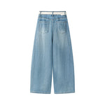 High-Waisted Wide-Leg Cropped Denim Pants 2