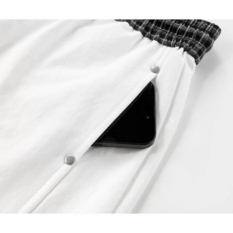 Elastic Waist Wide-Leg Cargo Athletic Pants 3