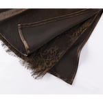 High-Waisted Satin Midi Skirt with Lace Trim 3