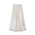 1627207:30155,6018977329939,1627207:30155,6018977329938,1627207:30155,6018977329937,6018977329939,6018977329938,6018977329937, High-Waisted Satin Midi Skirt with Lace Trim