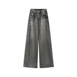 6033211101087,6033211101088,6033211101089,6033211101090, High Waist Rhinestone Wide Leg Jeans Pants