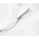 Short Asymmetrical Zip Front Denim Jacket 4