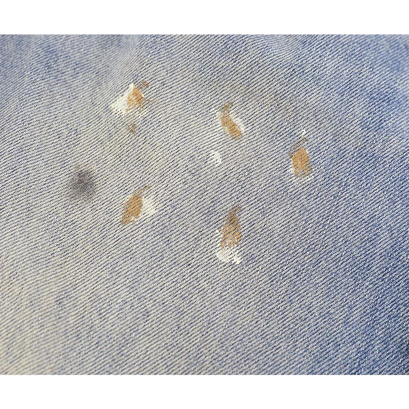 Wide Leg Distressed Washed Denim Jeans Pants 4