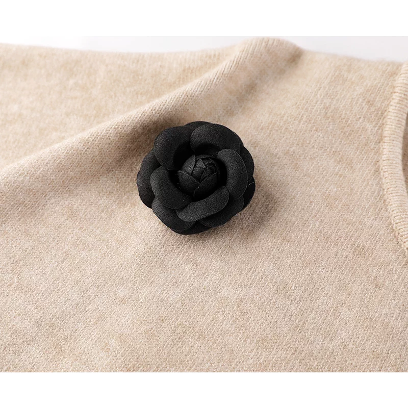 Knit Turtleneck Top and Skirt Set 3