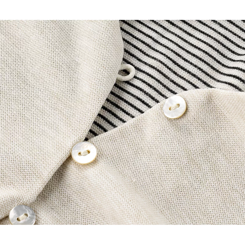 Ruched Long Sleeve Top with Striped Inset 3