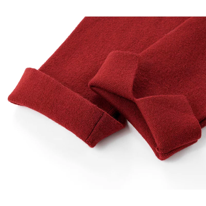 Knit Sweater and High-Waisted Polka Dot Skirt 3