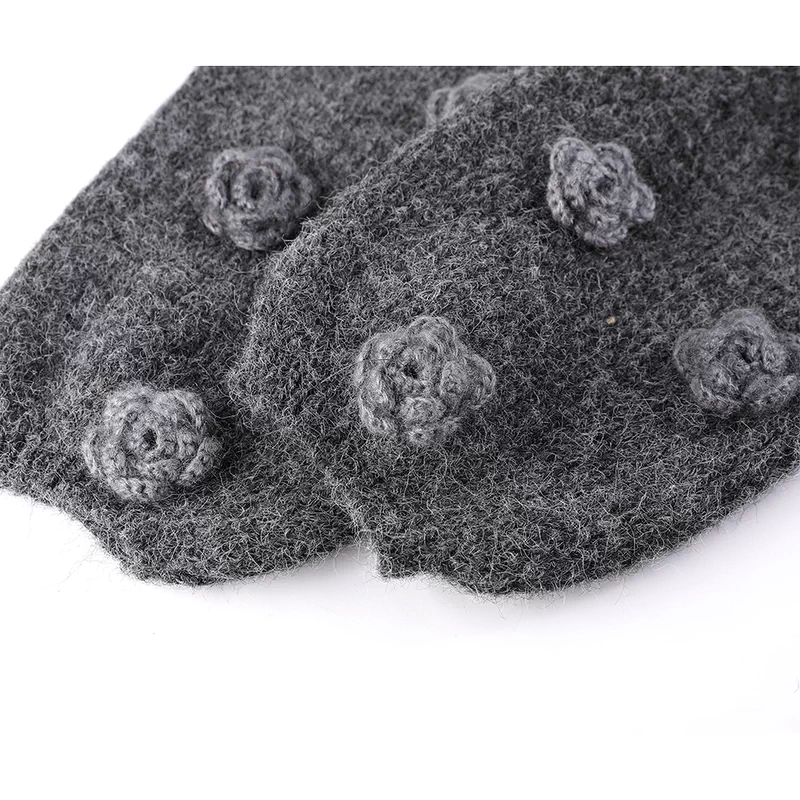 Knit Rose Cardigan and Midi Skirt Set 4