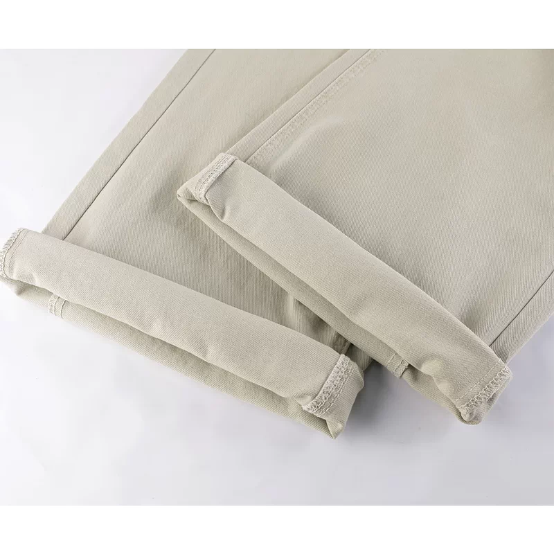 Wide Leg Cropped Denim Pants with Belt 4