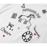 Cartoon Pony Embroidered Long Sleeve T-Shirt 3