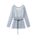 6193756059164,6193756059165, Layered Knit Camisole Vest with Belted Cover-Up