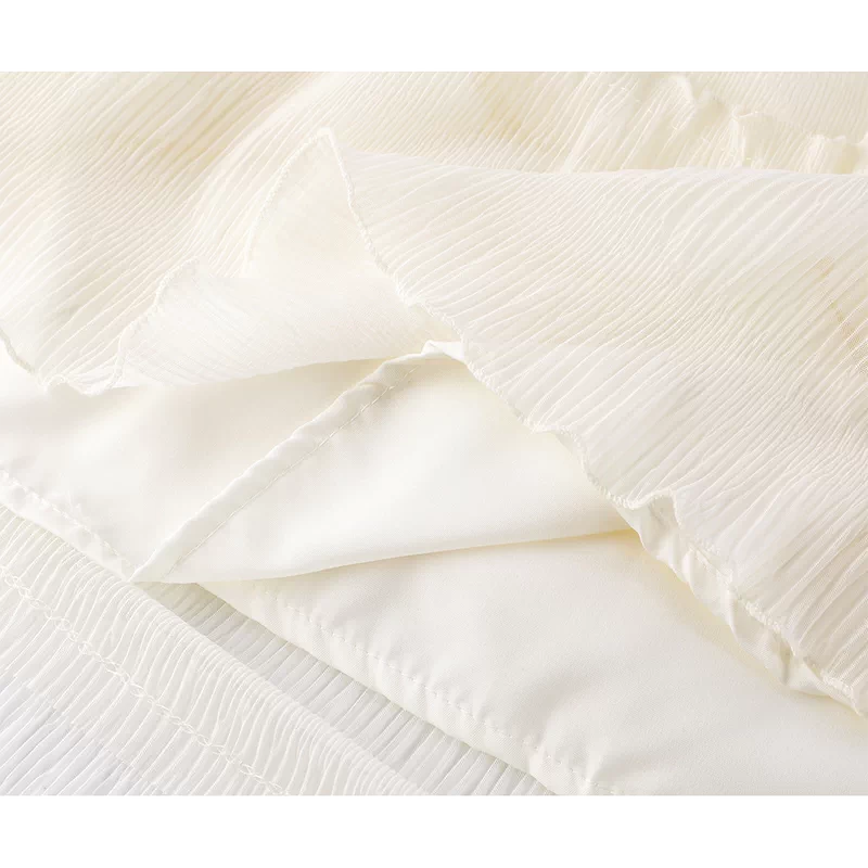 Ruffled Tiered Mesh Midi Skirt 4