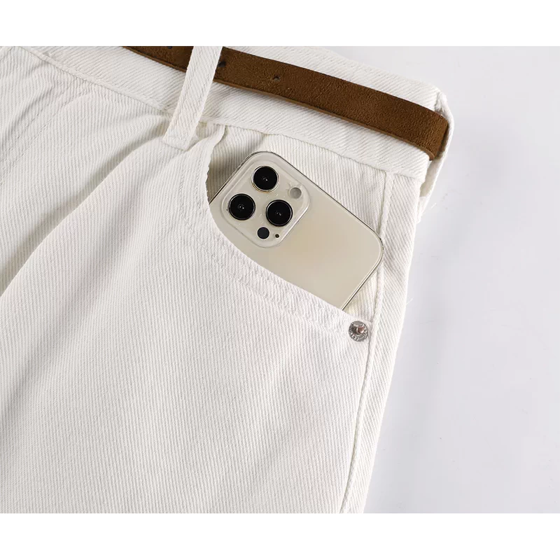 High Waisted Wide Leg Denim Pants 3