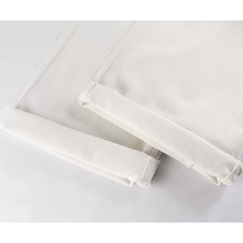 High Waisted Wide Leg Denim Pants 4