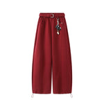 6029366537270,6029366537271,6029366537272, High Waisted Wide Leg Casual Sweatpants