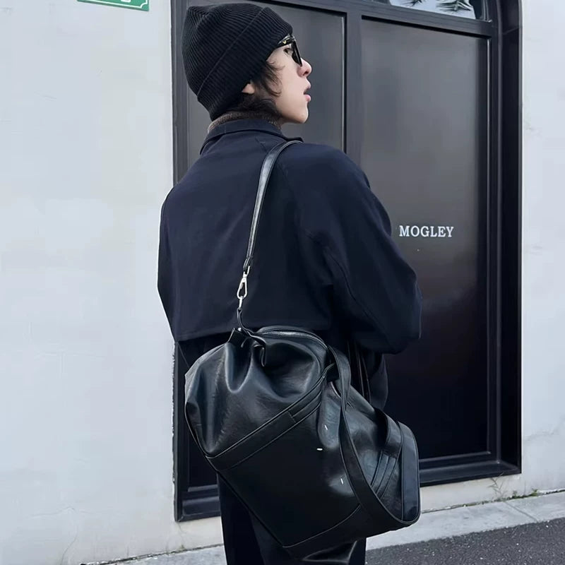 6024027268623, Leather Retro Shoulder Tote Bag