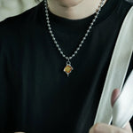 Yellow Gemstone Pendant Necklace