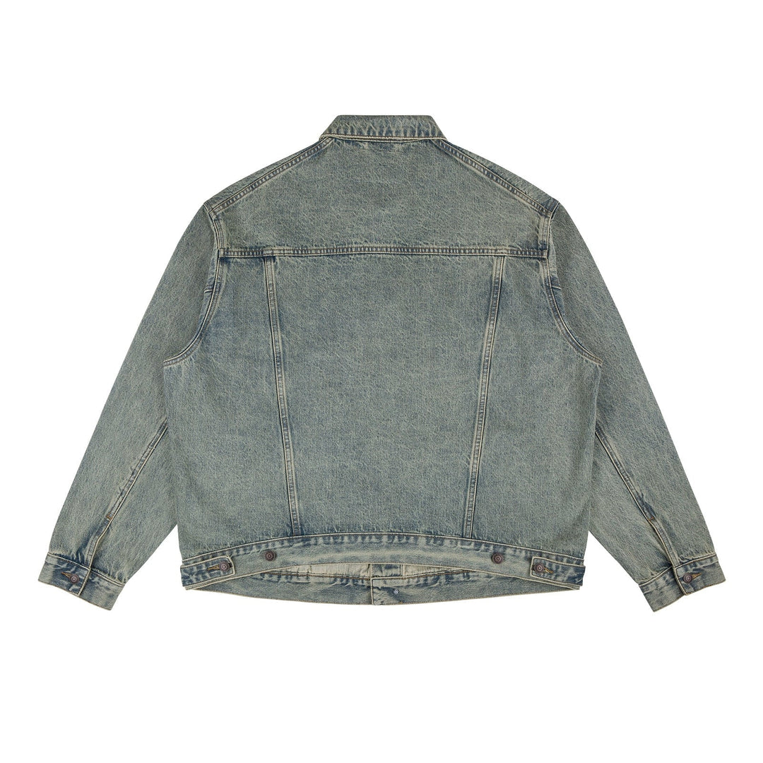 Yellow Mud Washed Classic Denim Jacket