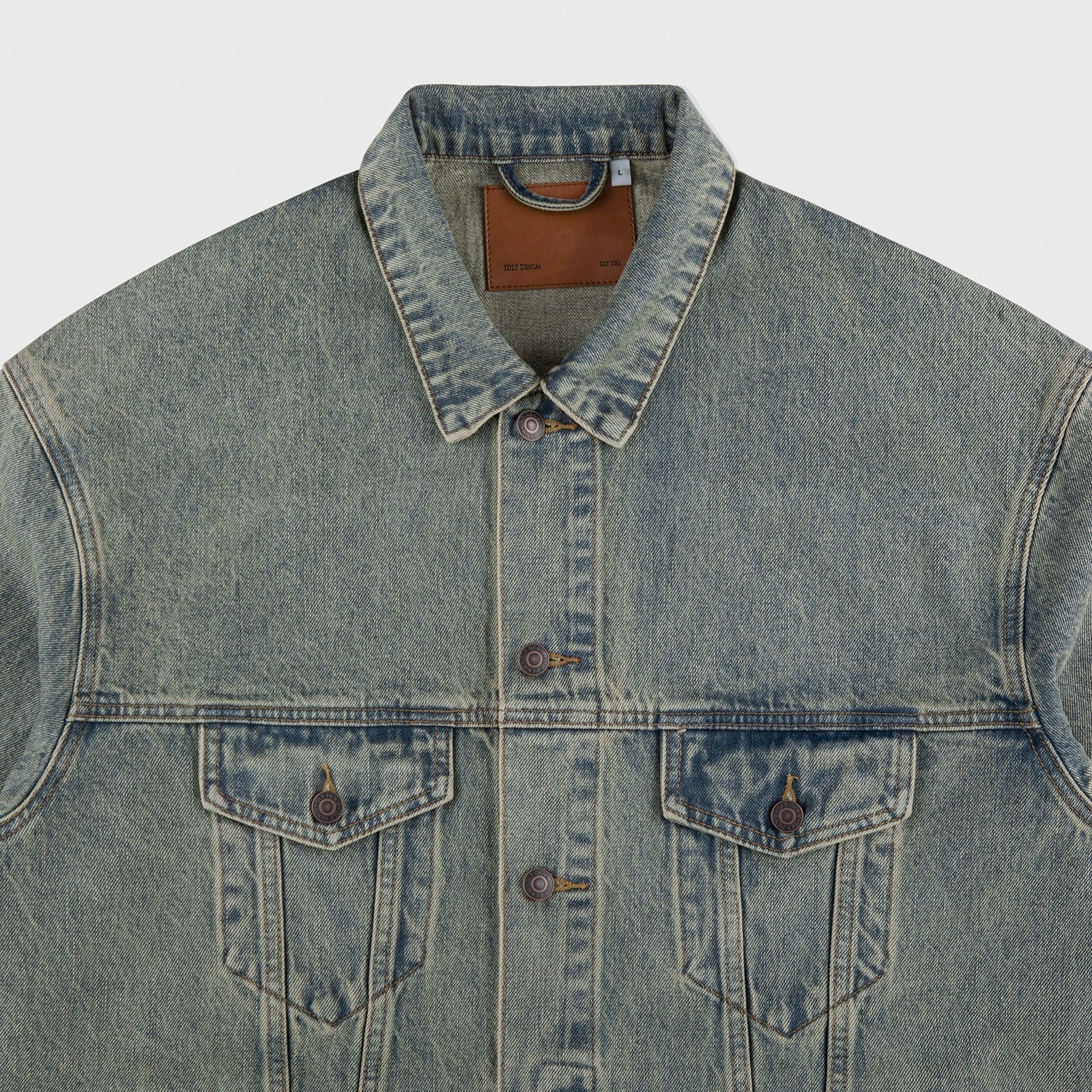 Yellow Mud Washed Classic Denim Jacket