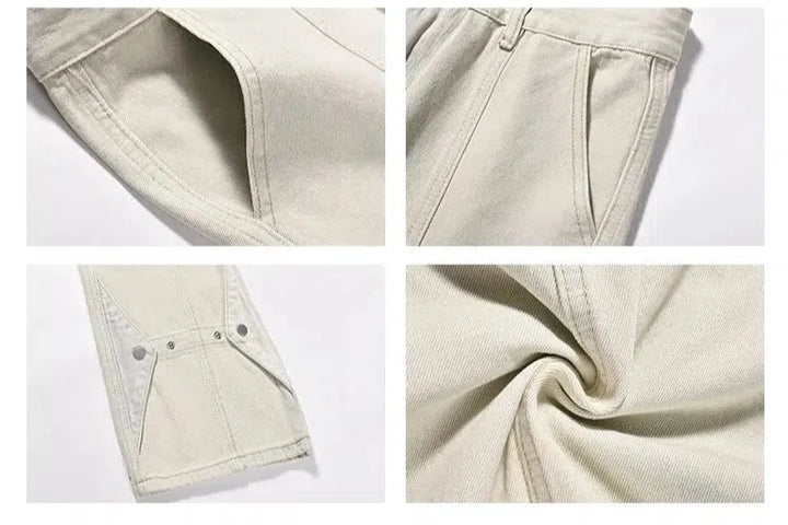 Yellow Mud-dyed Straight-leg Jeans
