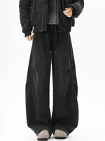 Fleece Lined Wide Leg Sweatpants Pants 3
