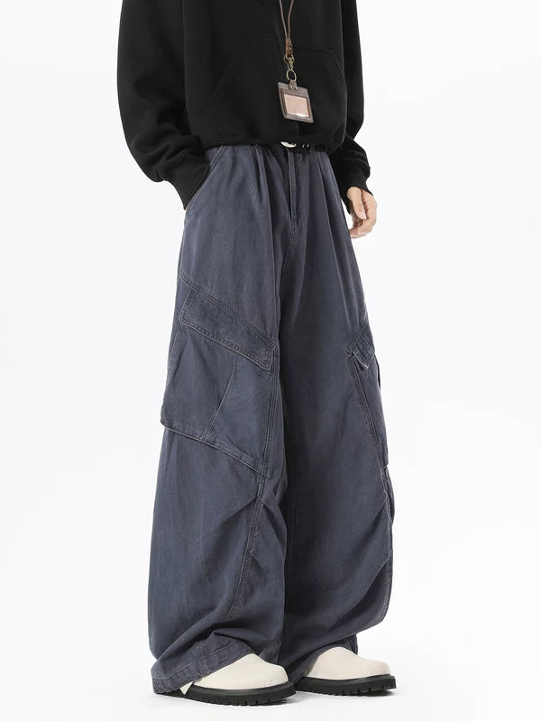 Wide Leg Multi-Pocket Cargo Pants 6