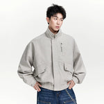 6082679427424,6082679427425,6082679427426,6082679427427,6082679427428,6082679427429, Retro Oversized Barn Style Zip Jacket