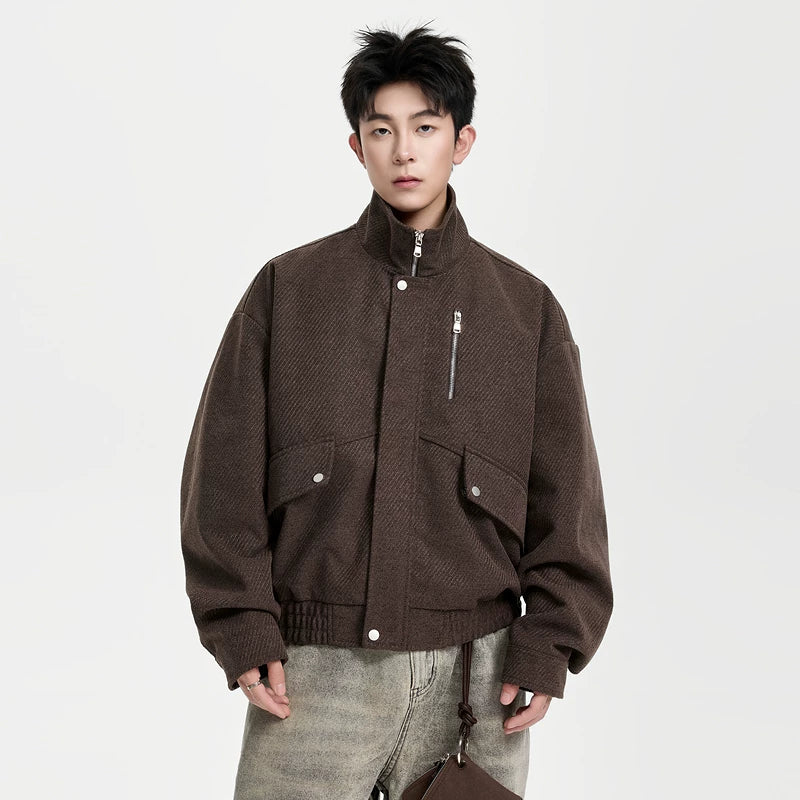 6082679427430,6082679427431,6082679427432,6082679427433,6082679427434,6082679427435, Retro Oversized Barn Style Zip Jacket