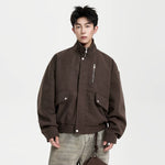 6082679427430,6082679427431,6082679427432,6082679427433,6082679427434,6082679427435, Retro Oversized Barn Style Zip Jacket