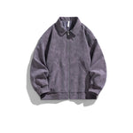 6110413382835,6110413382836,6110413382837,6110413382838,6110413382839, Retro PU Leather Zip Lapel Jacket