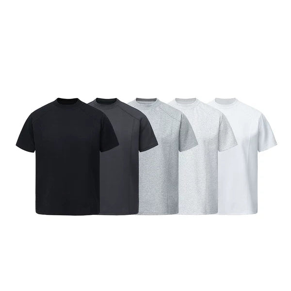 Deconstructed Patchwork Short-Sleeve T-Shirt 4
