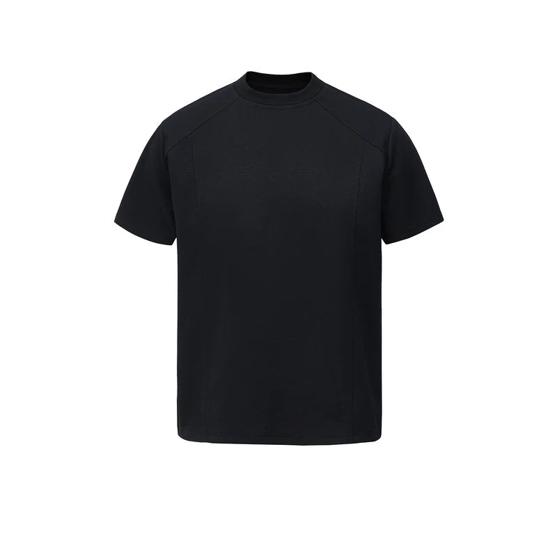 6195093247989,6195093247990,6195093247991,6195093247992,6195093247993,6195093247994,6195093247995, Deconstructed Patchwork Short-Sleeve T-Shirt