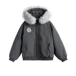 ,1627207:7085041,6142837950750,1627207:7085041,6142837950752,1627207:7085041,6142837950751,1627207:7085041,6142837950753,6142837950750,6142837950752,6142837950751,6142837950753, Hooded Down Jacket with Faux Fur Collar