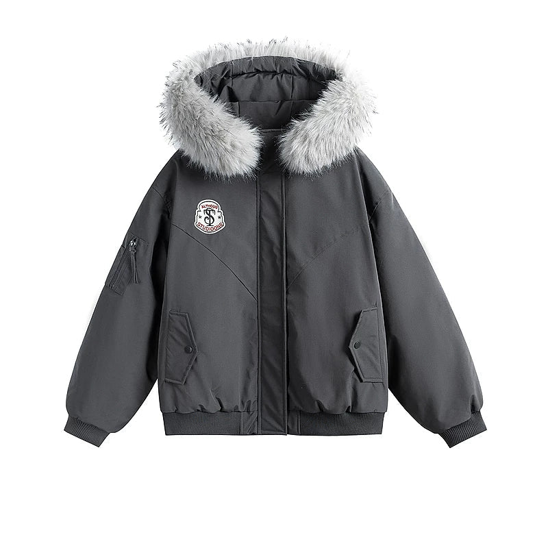 ,1627207:7085041,6142837950750,1627207:7085041,6142837950752,1627207:7085041,6142837950751,1627207:7085041,6142837950753,6142837950750,6142837950752,6142837950751,6142837950753, Hooded Down Jacket with Faux Fur Collar