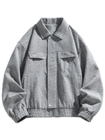 Vintage-Inspired Zip Front Harrington Jacket 6