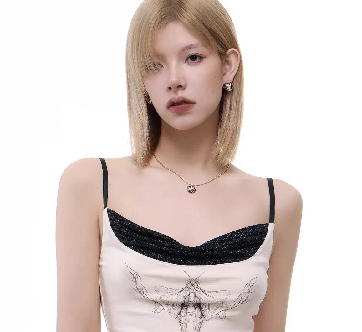 Zebra Striped Heart Earrings