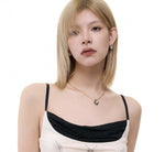 Zebra Striped Heart Earrings