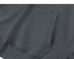 Zip-up Basic Cotton Hoodie
