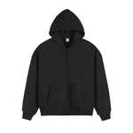 Zip-up Basic Cotton Hoodie