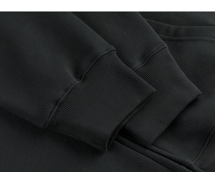 Zip-up Basic Cotton Hoodie