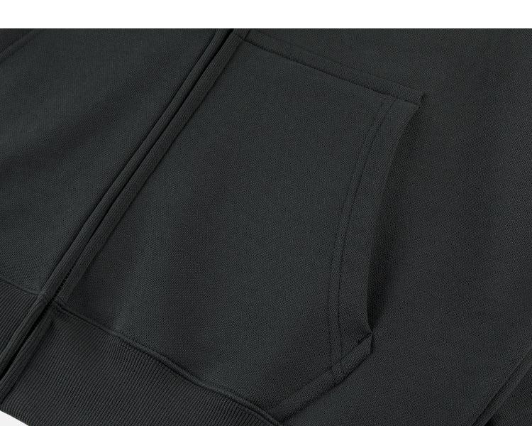 Zip-up Basic Cotton Hoodie