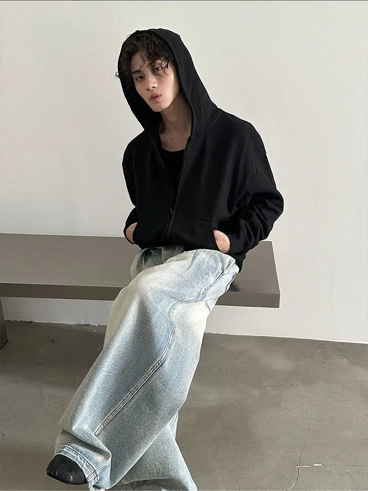 Zip-up Hoodie with Pockets